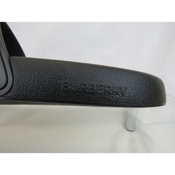 BURBERRY FURLEY GREEN RUBBER CAMOUFLAGE LETTERING LOGO SANDAL SLIDES EUR 41 US 8 - Picture 4 of 12